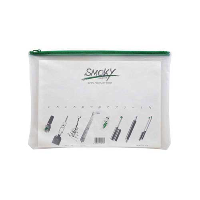 LIHITLAB クリヤーケース F-267 A4S マチなし 緑  1個（ご注文単位1個）【直送品】