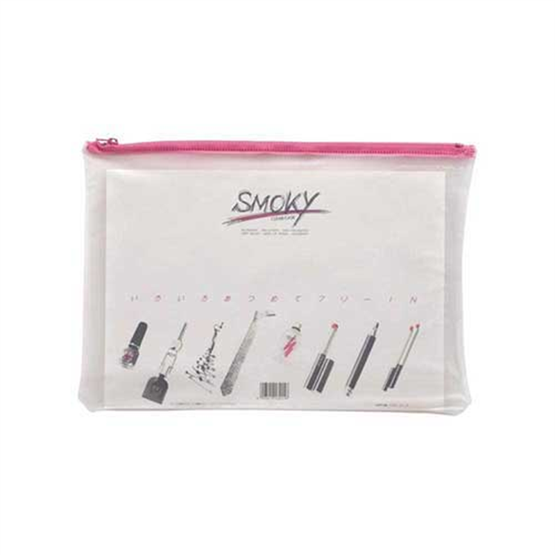 LIHITLAB クリヤーケース F-267 A4S マチなし 桃  1個（ご注文単位1個）【直送品】