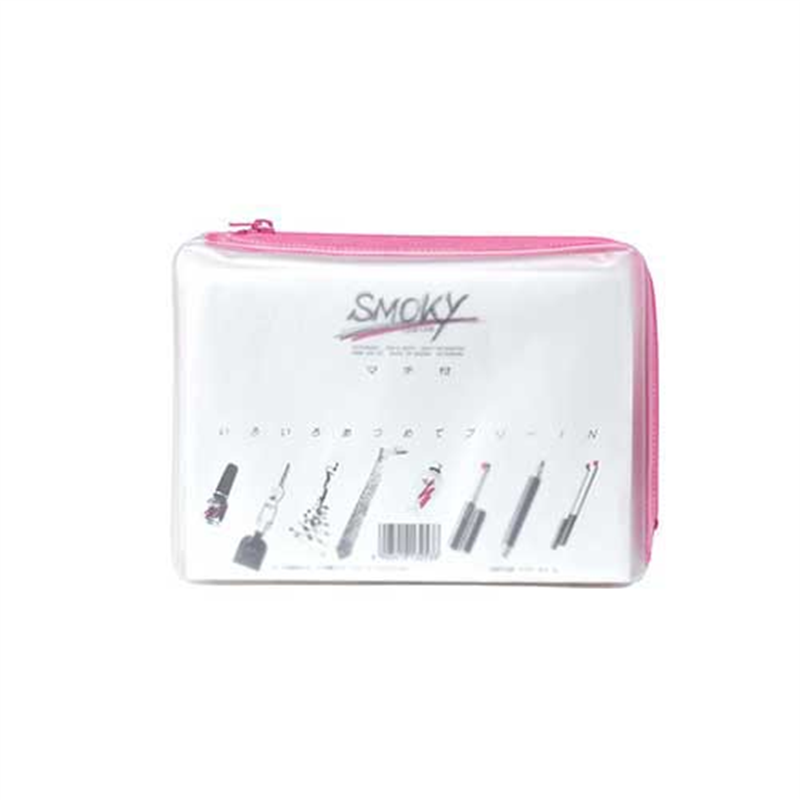 LIHITLAB クリヤーケース F-271 B6S マチ付 桃  1個（ご注文単位1個）【直送品】