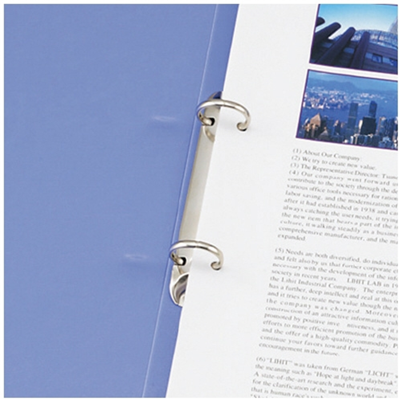 LIHITLAB リングファイル F-867-3 A4S 27mm 橙 1個(ご注文単位1個)【直送品】