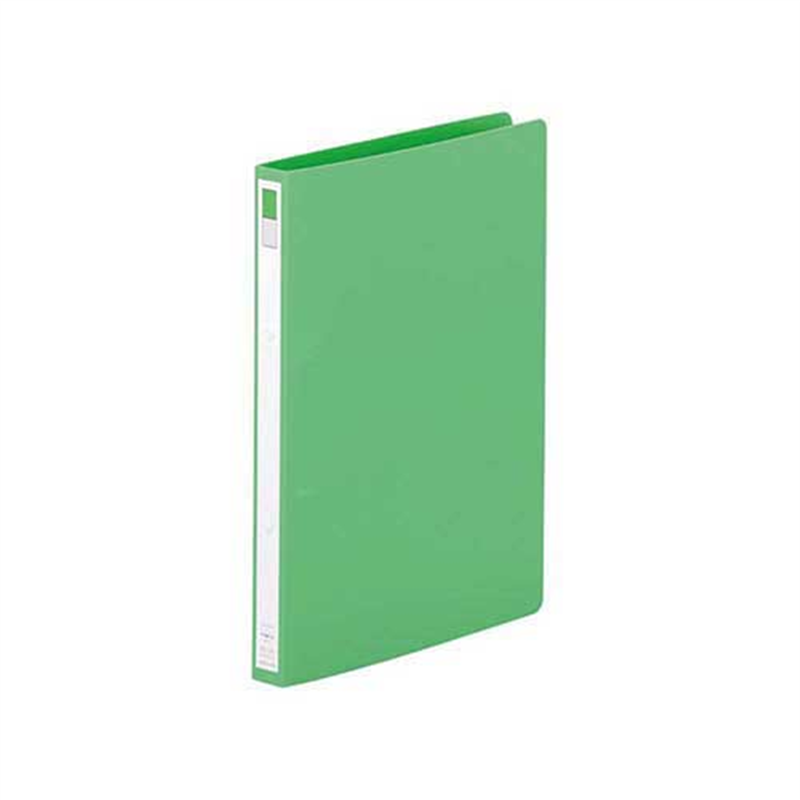 LIHITLAB リングファイル F-867-5 A4S 27mm 黄緑  1個（ご注文単位1個）【直送品】