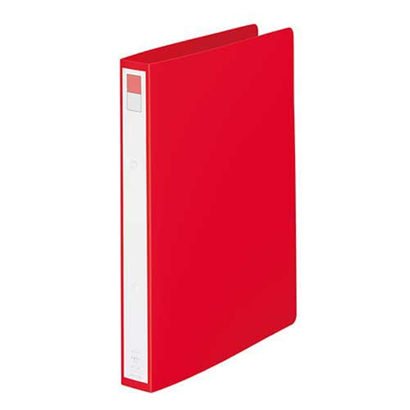 LIHITLAB リングファイル F-877-1 A4S 36mm 赤  1個（ご注文単位1個）【直送品】