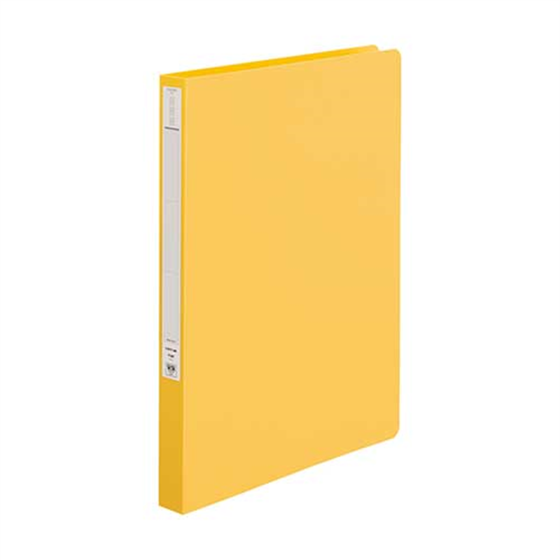 LIHITLAB パンチレスファイルZ式 F-367-4 A4S 黄  1個（ご注文単位1個）【直送品】