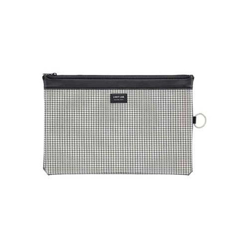 LIHITLAB メッシュケース F-245 B5 ブラック  1個（ご注文単位1個）【直送品】