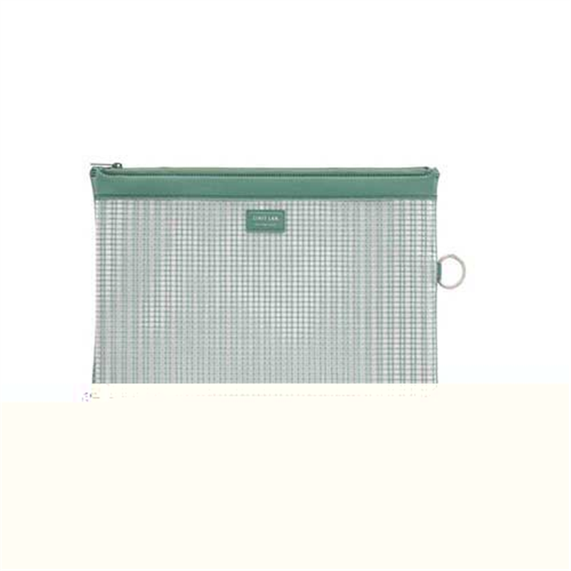 LIHITLAB メッシュケース F-245 B5 オリーブ  1個（ご注文単位1個）【直送品】
