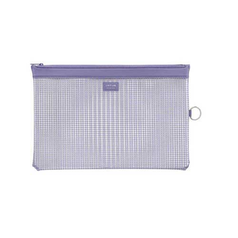 LIHITLAB メッシュケース F-246 A4 ブルーV  1個（ご注文単位1個）【直送品】