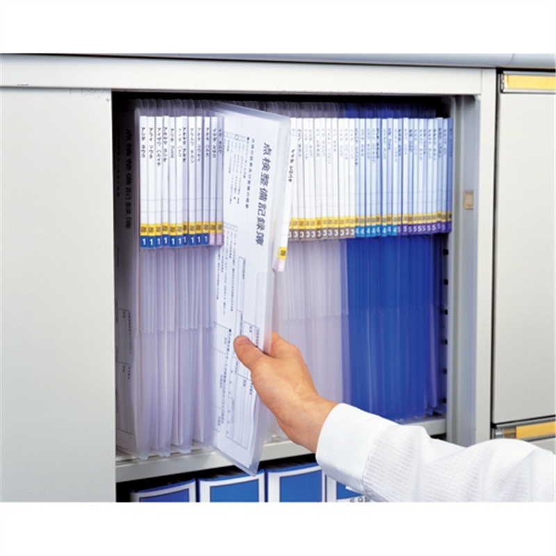 LIHITLAB 立体見出し付クリヤーホルダー G6305-1 1個(ご注文単位1個)【直送品】