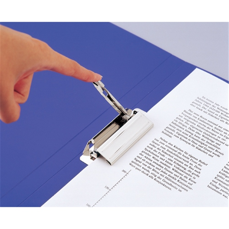 LIHITLAB パンチレスファイル F-347U-8 A4S 青  1個（ご注文単位1個）【直送品】