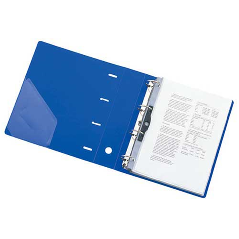 LIHITLAB D型リングファイル4穴A4S G1280-24 黒 1個(ご注文単位1個)【直送品】