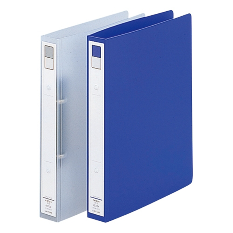 LIHITLAB リングファイル F-872U-8 B5S 36mm 青 1個(ご注文単位1個)【直送品】