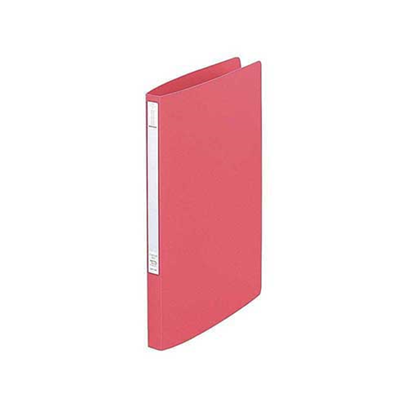 LIHITLAB パンチレスファイル F-347U-12 A4S 桃  1個（ご注文単位1個）【直送品】