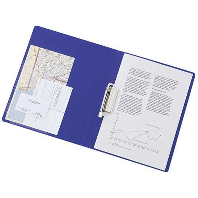 LIHITLAB パンチレスファイル F-347U-14 A4S 水  1個（ご注文単位1個）【直送品】