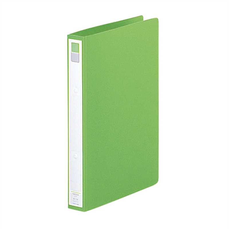LIHITLAB リングファイル F-877U-6 A4S 36mm 黄緑  1個（ご注文単位1個）【直送品】