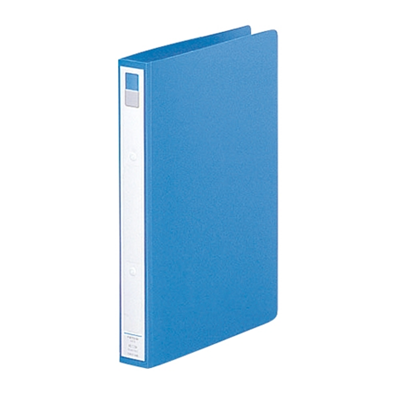 LIHITLAB リングファイル F-877U-14 A4S 36mm 水  1個（ご注文単位1個）【直送品】