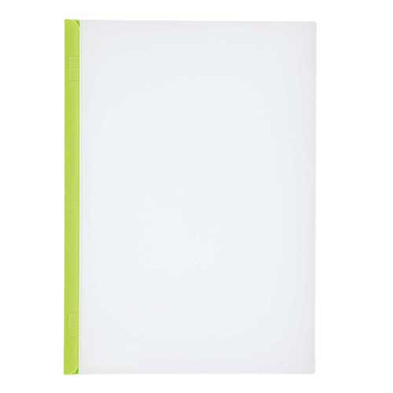 LIHITLAB スライドバーファイル G1720-6 黄緑 10冊  1個（ご注文単位1個）【直送品】