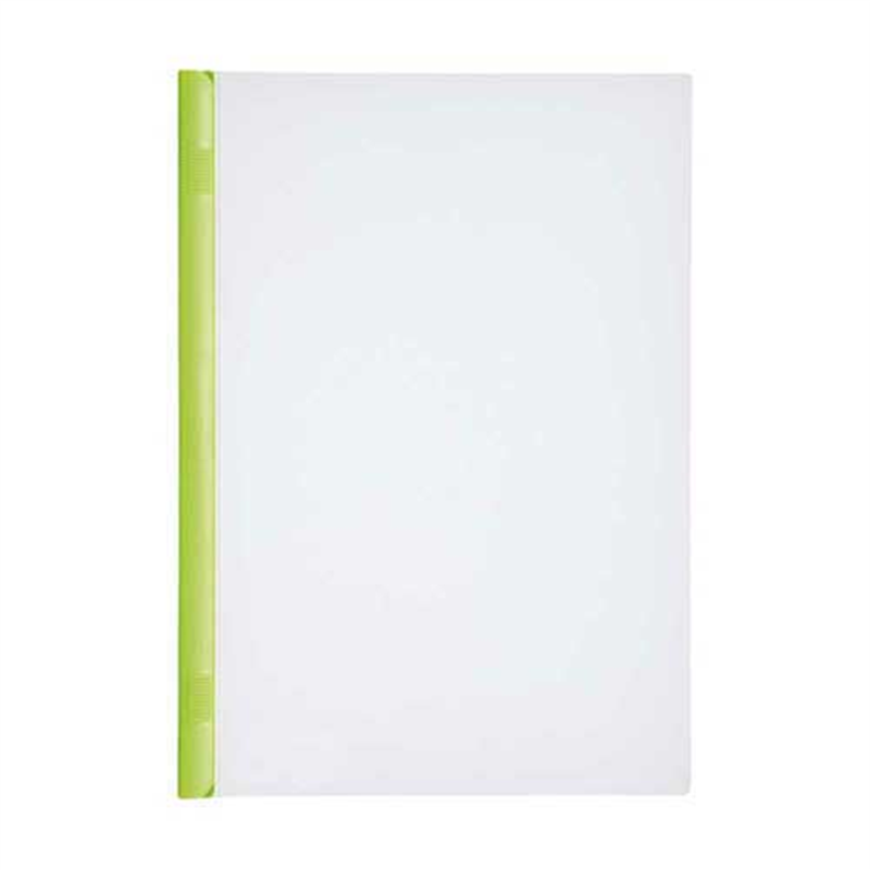 LIHITLAB スライドバーファイル G1730-6 黄緑10冊  1個（ご注文単位1個）【直送品】