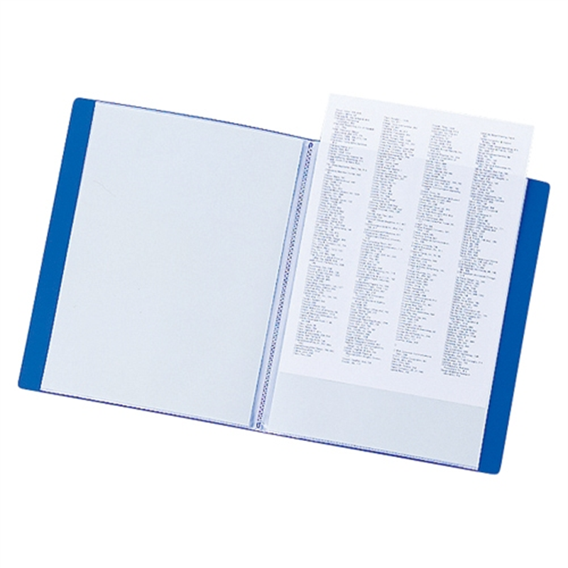 LIHITLAB クリヤーブック リクエスト20P G3201-8 青  1個（ご注文単位1個）【直送品】