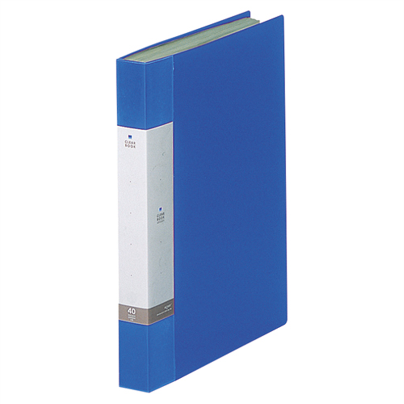 LIHITLAB クリヤーブック リクエスト40P G3202-8 青  1個（ご注文単位1個）【直送品】