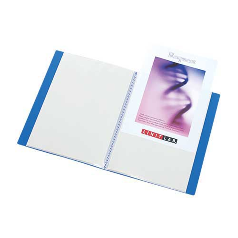 LIHITLAB クリヤーブック リクエスト40P G3202-14 水 1個（ご注文単位1個）【直送品】