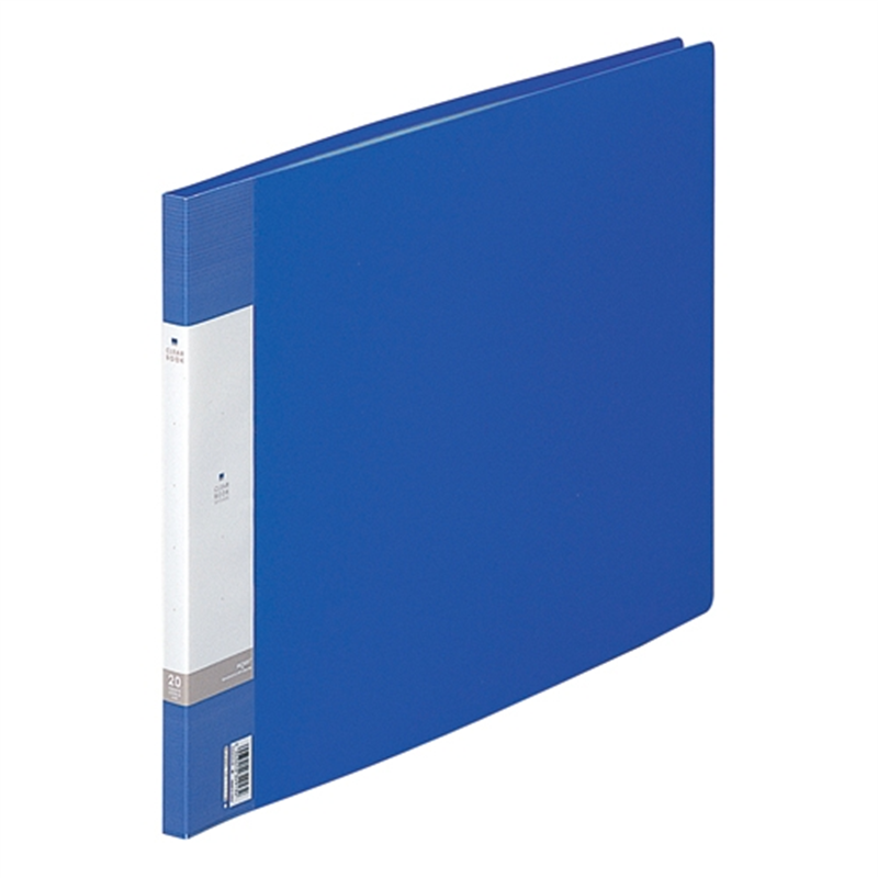 LIHITLAB クリヤーブック リクエスト G3223-8 A3E 青 1個（ご注文単位1個）【直送品】