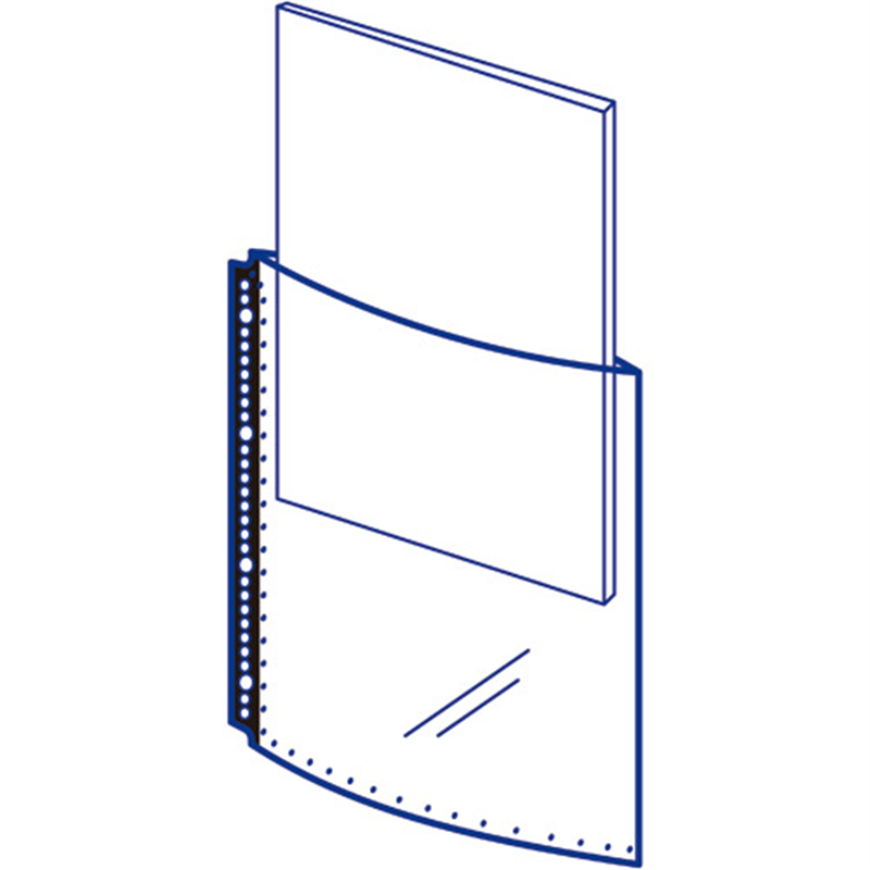 LIHITLAB クリヤーポケット N-2102 A4S 30穴 10枚 黄 1個(ご注文単位1個)【直送品】