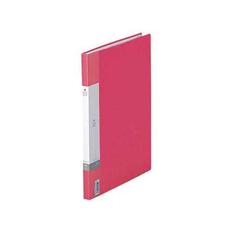 LIHITLAB クリヤーブック G3401-3 A4/A3 40P 赤  1個（ご注文単位1個）【直送品】