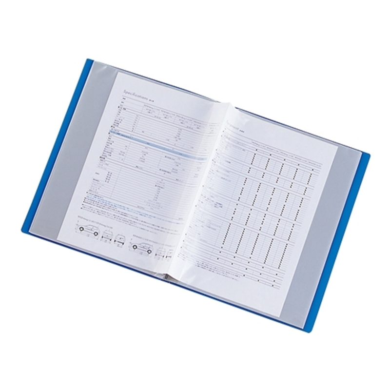 LIHITLAB クリヤーブック G3401-6 A4/A3 40P 黄緑 1個(ご注文単位1個)【直送品】