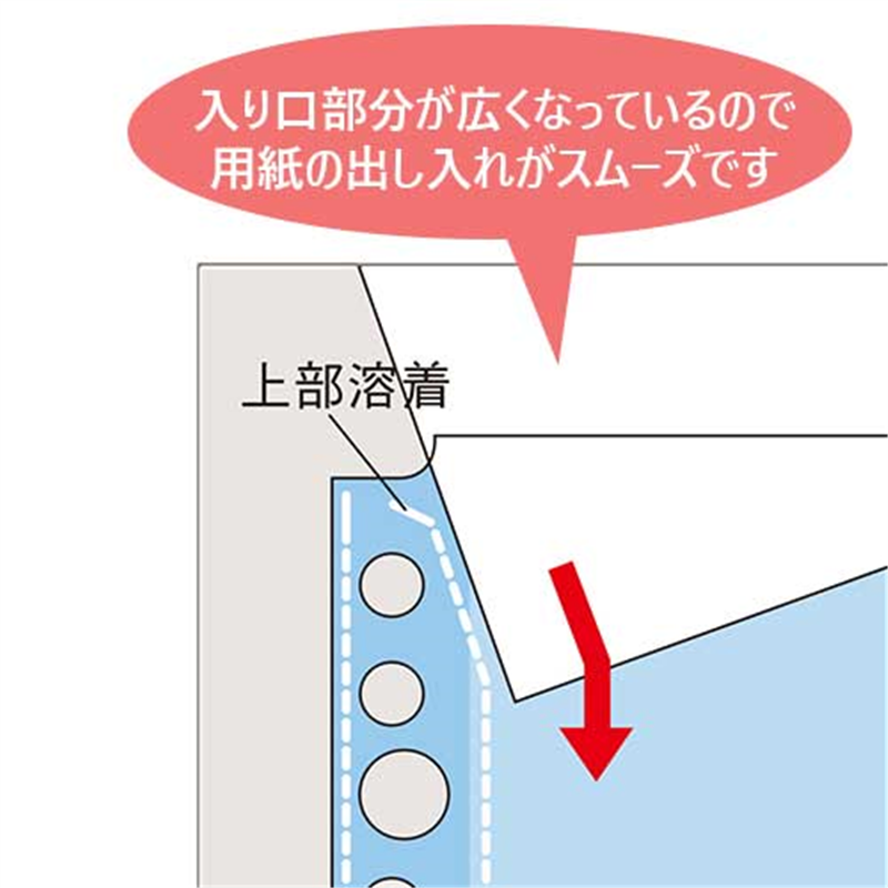 LIHITLAB クリヤーポケット G49070 A4S 30穴 20枚 1個(ご注文単位1個)【直送品】