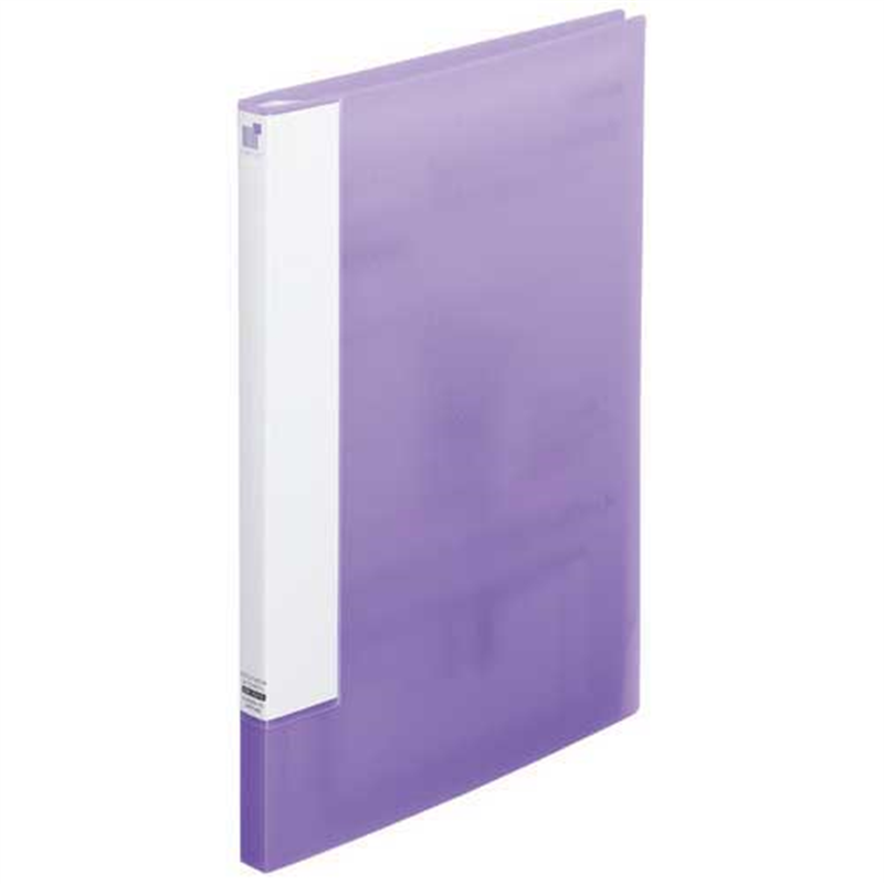 LIHITLAB クリヤーブックサイドベンツ20P紫N-6004-10 1個（ご注文単位1個）【直送品】