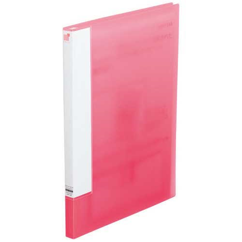 LIHITLAB クリヤーブックサイドベンツ20P桃N-6004-12 1個（ご注文単位1個）【直送品】