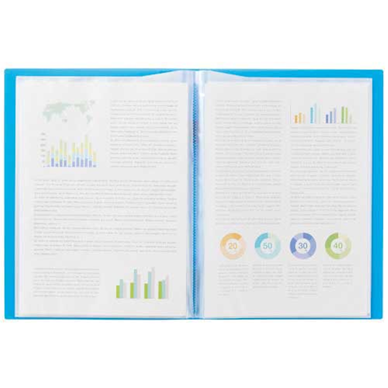 LIHITLAB クリヤーブックサイドベンツ20P N-6004-16  1個（ご注文単位1個）【直送品】