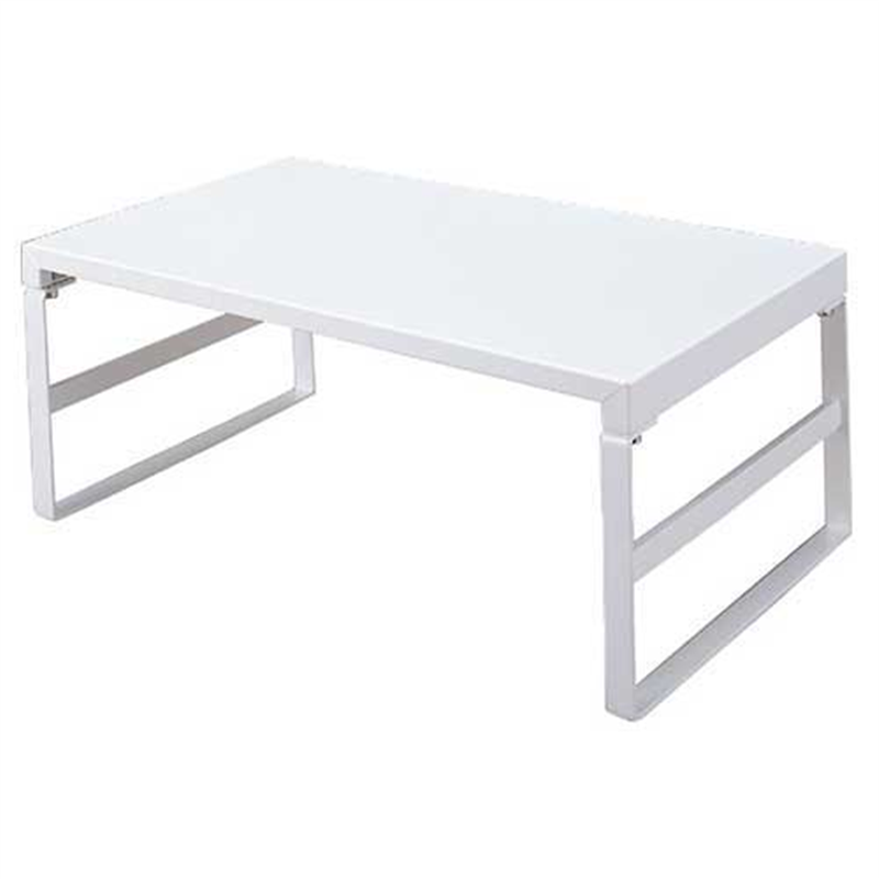 LIHITLAB 机上台390mmハイ A-7331-0 白  1個（ご注文単位1個）【直送品】