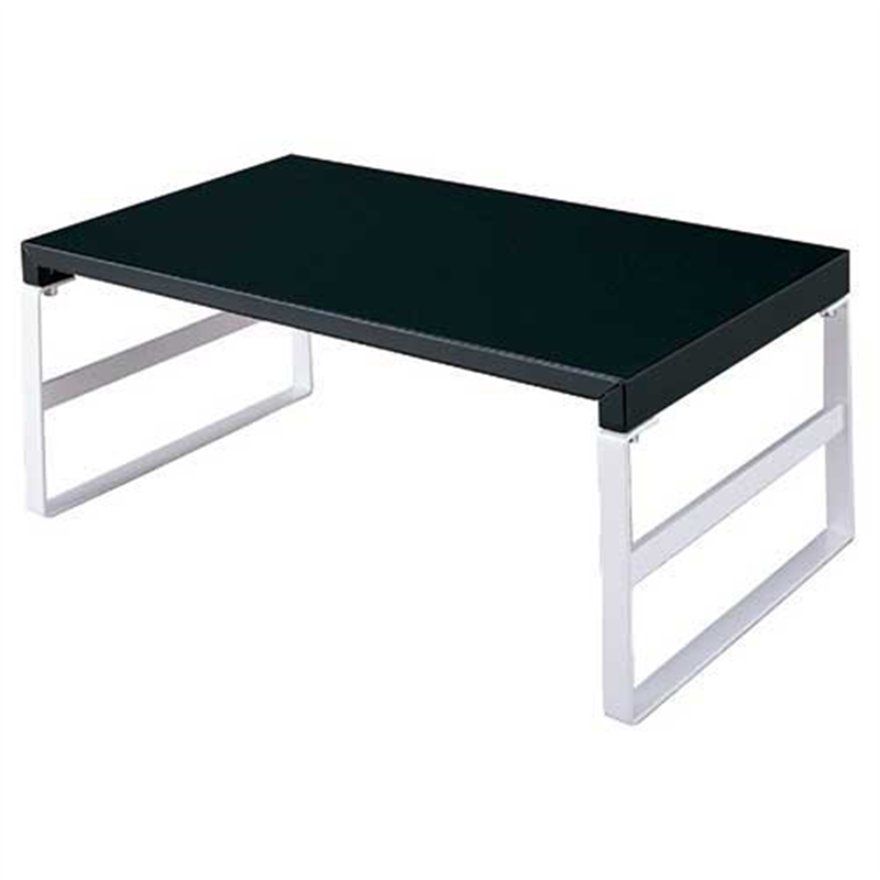 LIHITLAB 机上台390mmハイ A-7331-24 黒  1個（ご注文単位1個）【直送品】