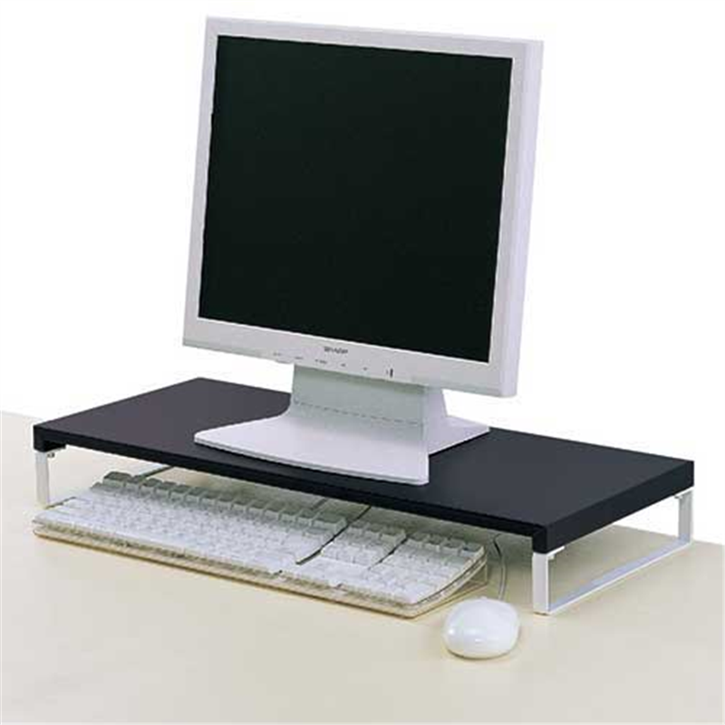 LIHITLAB 机上台590mmロウ A-7332-24 黒 1個(ご注文単位1個)【直送品】