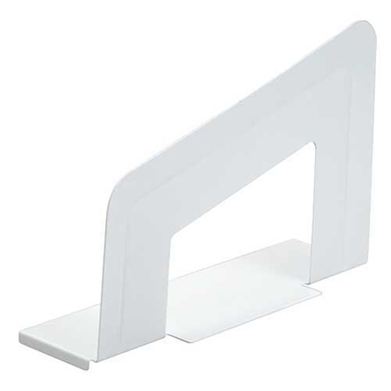 LIHITLAB ブックエンド(マグネット付) A-7350-0 白  1個（ご注文単位1個）【直送品】