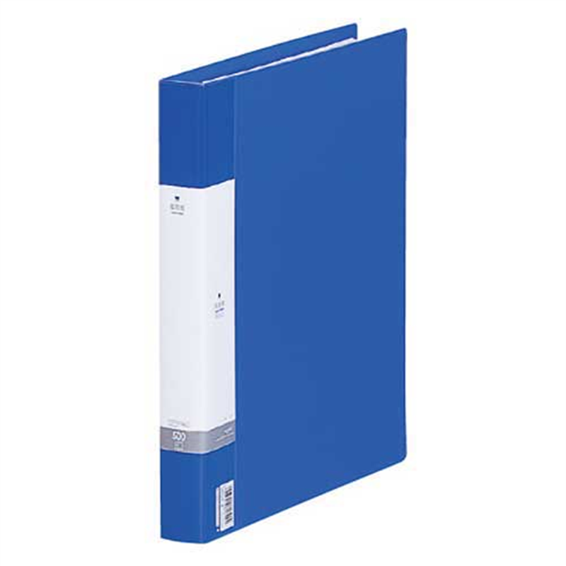 LIHITLAB 名刺帳 G8802-8 500名 A4 30穴 青  1個（ご注文単位1個）【直送品】