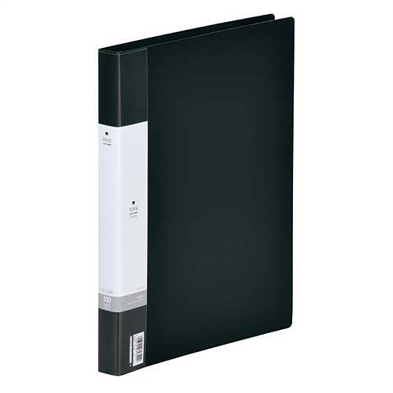 LIHITLAB 名刺帳 G8801-24 300名 A4 30穴 黒  1個（ご注文単位1個）【直送品】