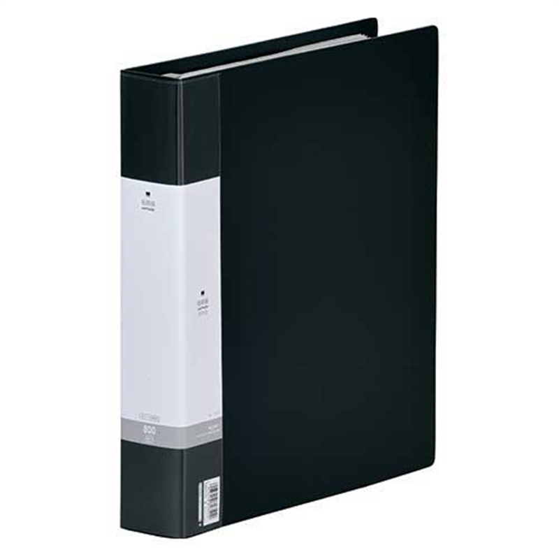 LIHITLAB 名刺帳 G8803-24 800名 A4 30穴 黒  1個（ご注文単位1個）【直送品】