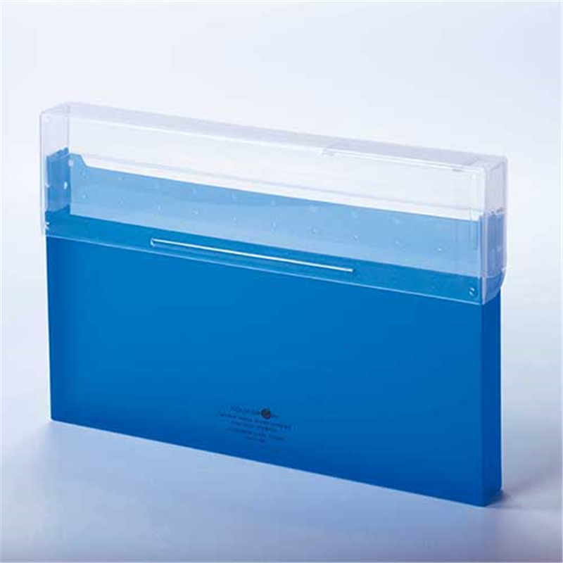 LIHITLAB コングレスケース厚型 A-5024-8 青  1個（ご注文単位1個）【直送品】