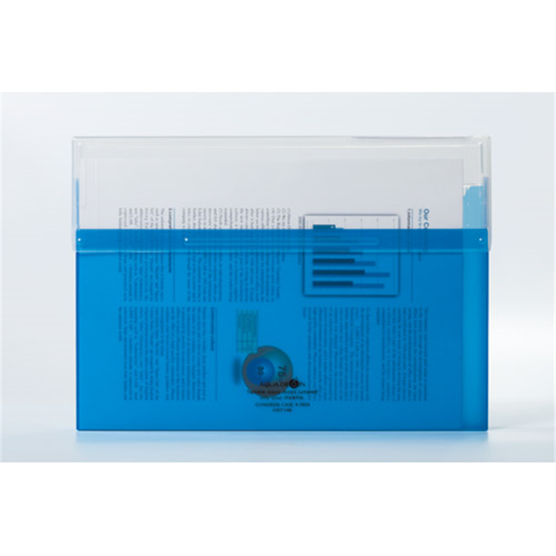 LIHITLAB コングレスケース厚型 A-5024-8 青  1個（ご注文単位1個）【直送品】