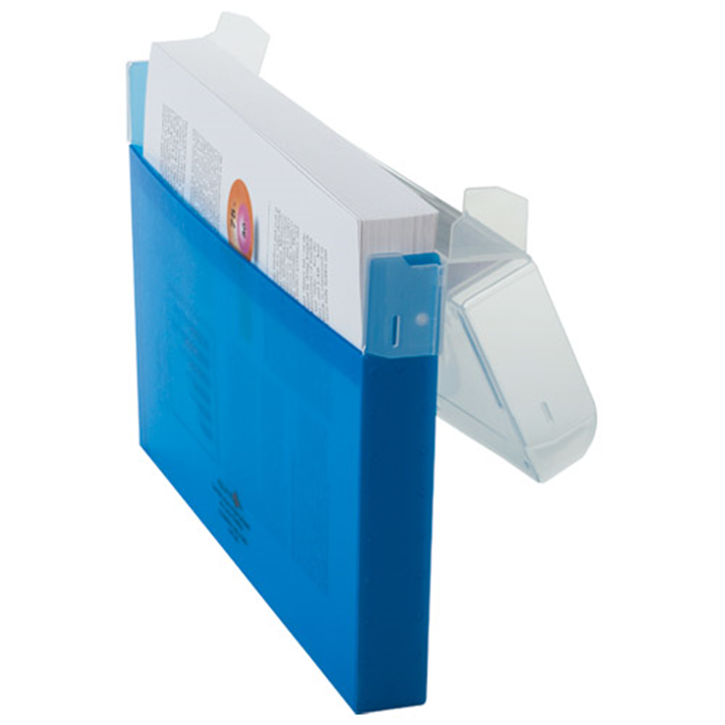 LIHITLAB コングレスケース薄型 A-5035-8 青  1個（ご注文単位1個）【直送品】