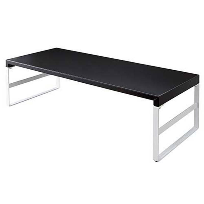 LIHITLAB 机上台590mmハイ A-7333-24 黒  1個（ご注文単位1個）【直送品】