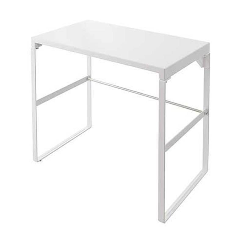 LIHITLAB 机上台390mm トールタイプ A-7335-0 白  1個（ご注文単位1個）【直送品】