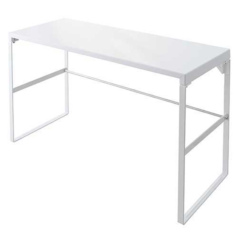 LIHITLAB 机上台590mm トールタイプ A-7336-0 白  1個（ご注文単位1個）【直送品】