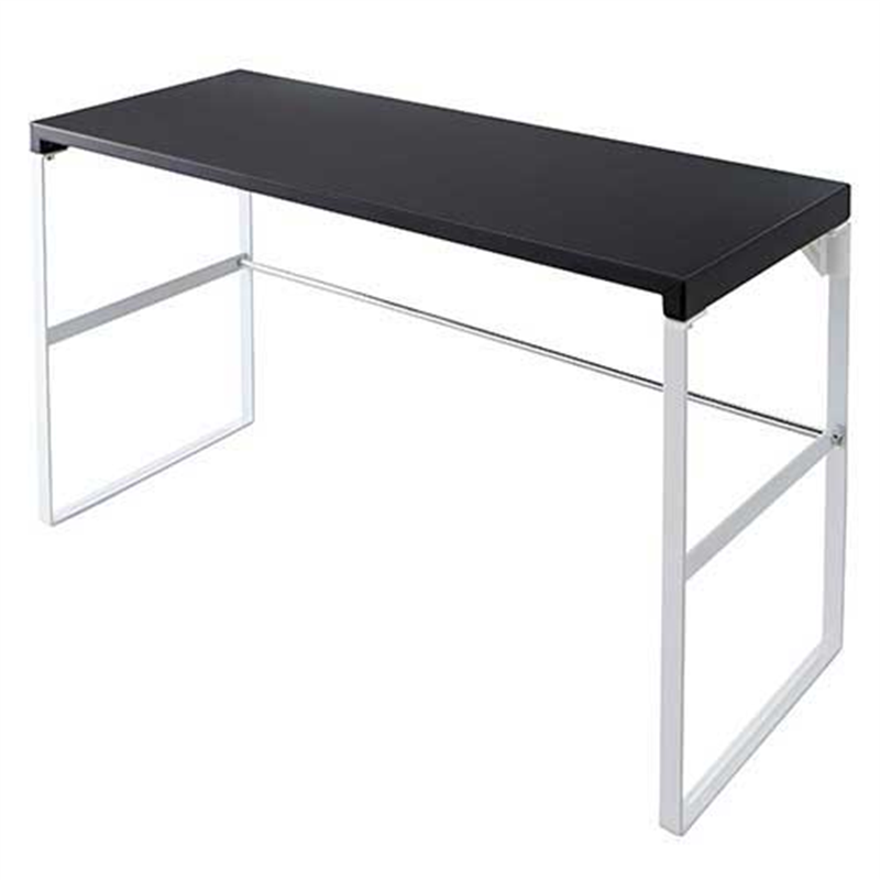 LIHITLAB 机上台590mm トールタイプ A-7336-24 黒  1個（ご注文単位1個）【直送品】