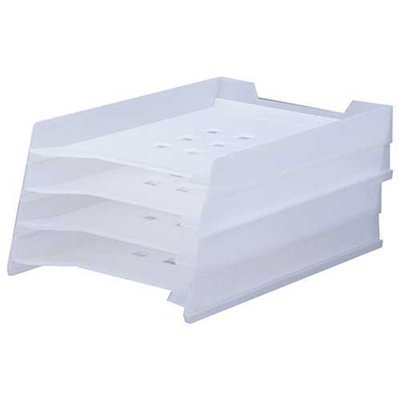 LIHITLAB マルチレタートレー A-7300-1 乳白  1個（ご注文単位1個）【直送品】