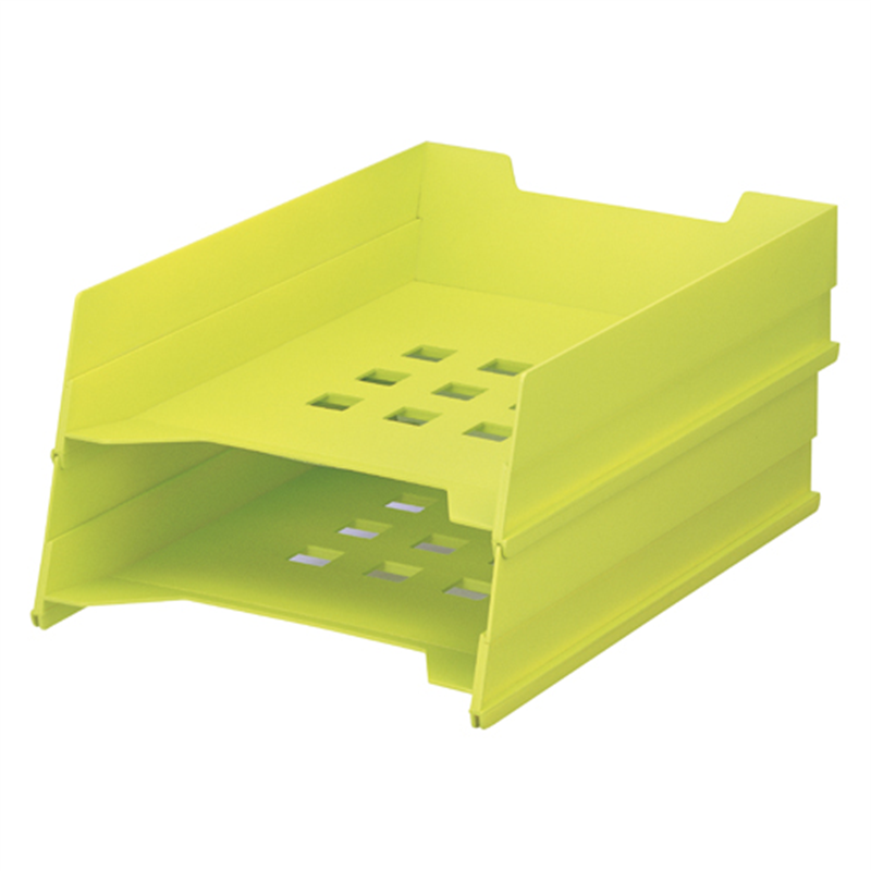 LIHITLAB マルチレタートレー A-7300-6 黄緑  1個（ご注文単位1個）【直送品】