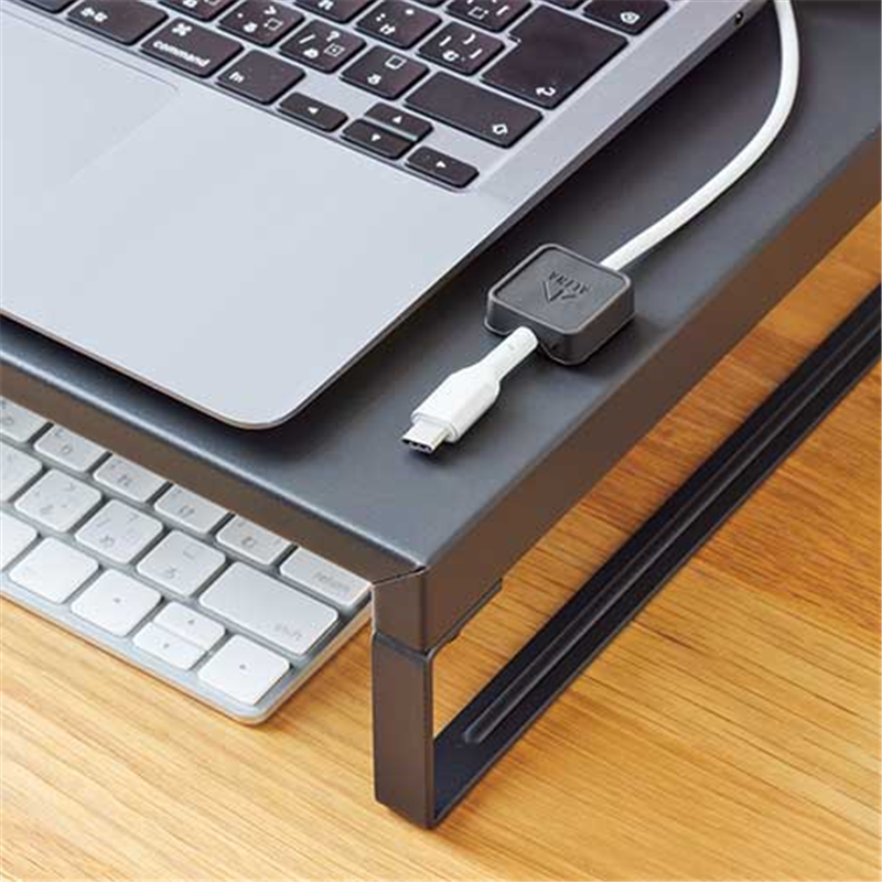 LIHITLAB 机上台390mmロウA-7330-124マットブラック  1個（ご注文単位1個）【直送品】