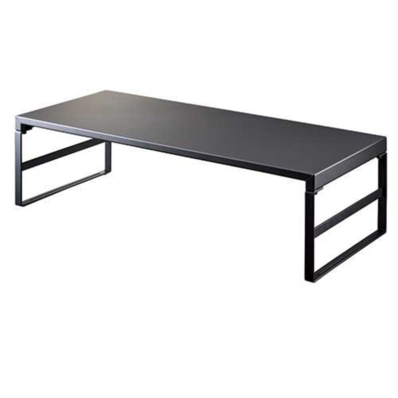 LIHITLAB 机上台590mmハイA-7333-124マットブラック 1個（ご注文単位1個）【直送品】