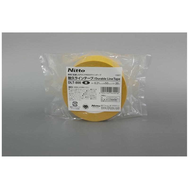 ニトムズ 耐久ラインテープ 黄 DLT-800 50mmX20m 1個(ご注文単位1個)【直送品】